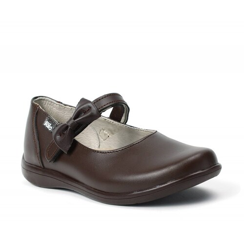 Zapato escolar de niña Rilo 1712-150 café