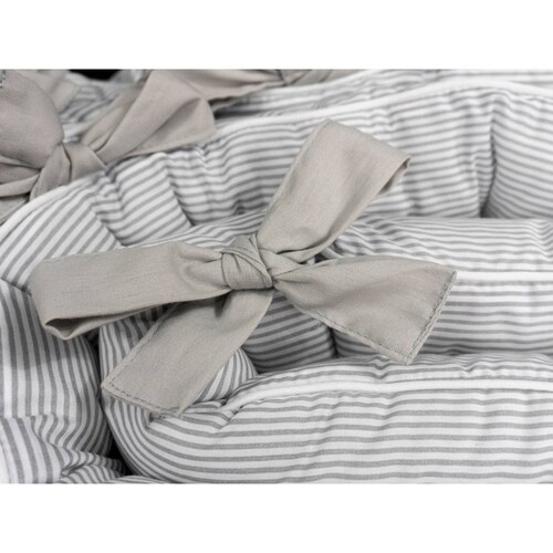 Bumper Protector para cuna Cary bebe Grey Patch 4 metros