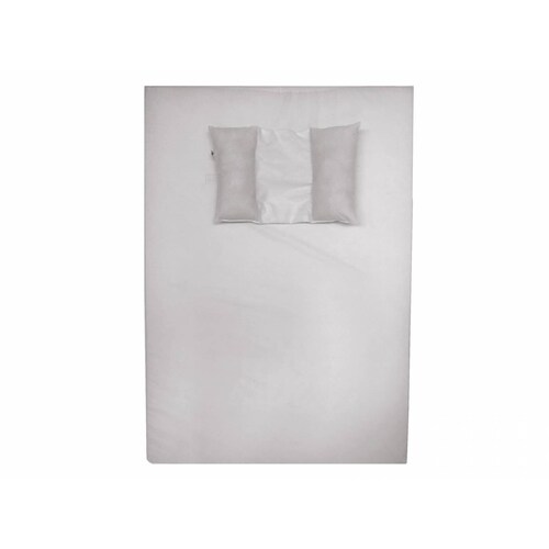 Colchon para Cuna Viajera Anti reflujo Cary con Protectorde Colchon 70x100 cm, Blanco