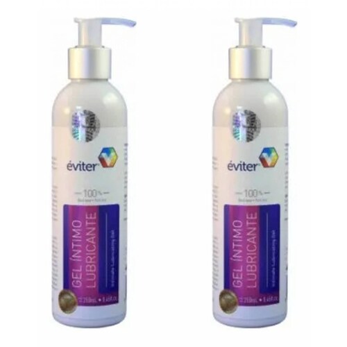 Gel Lubricante Intimo Estimulacion 2 Piezas Eviter 250ml