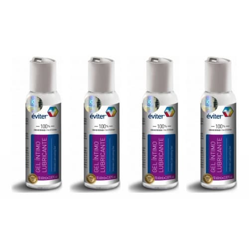 Lubricante Gel Íntimo Estimulador 4 Piezas 60ml Eviter