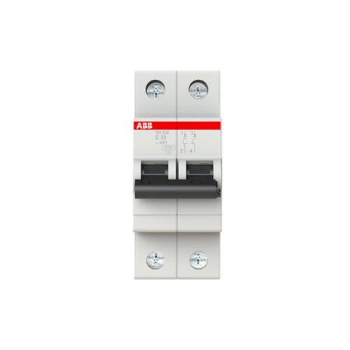 MINI INTERUPTOR TERMOMAGNÉTICO ABB 2 P 2CDS212001R0324 C32A