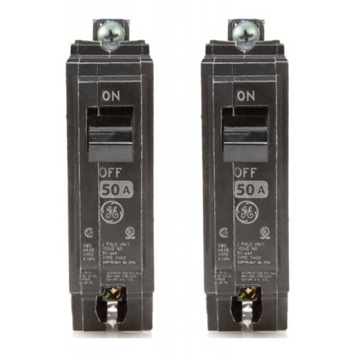 2 X GE THQB1150 INTERRUPTOR T ATORNILLABLE 1P 50A 1