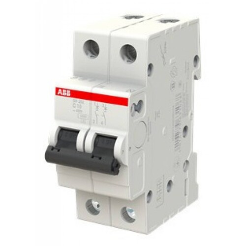 3 X ABB 2CDS212001R0104 INTERUPTOR MINIATURA SH200 2P C 10A