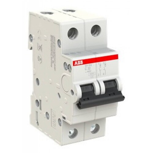 2 X ABB 2CDS212001R0324 INTERUPTOR MINIATURA SH200 2P C 32A