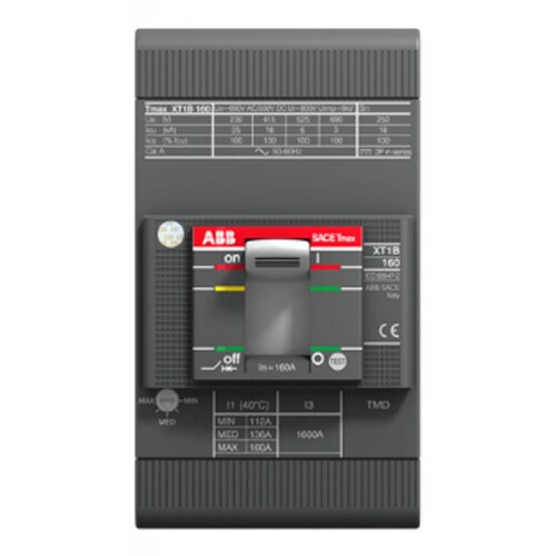 ABB 1SDA067398R1 TMAX XT1C DE 125 AMP 3 POLOS