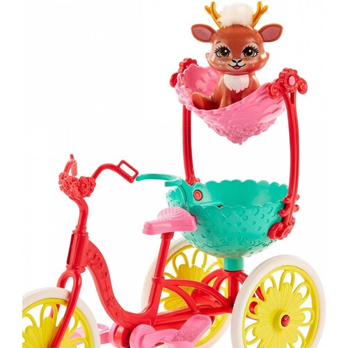 ENCHANTIMALS Danessa Deer y Sprint AMIGOS EN BICICLETA