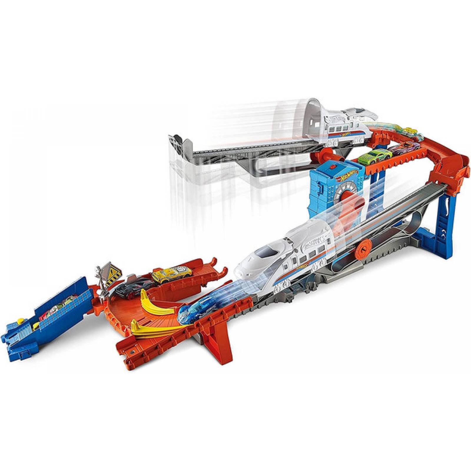Hot Wheels City Pista Moto Tren Bala