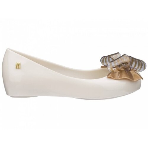 BALERINAS FLATS MINI MELISSA 32717 1664 BEIGE  17 23 NIÑAS