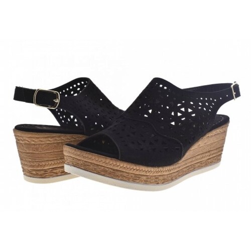 SANDALIA PLATAFORMA MELI ANA 1515 PRISCO NEGRO  22 27 DAMAS
