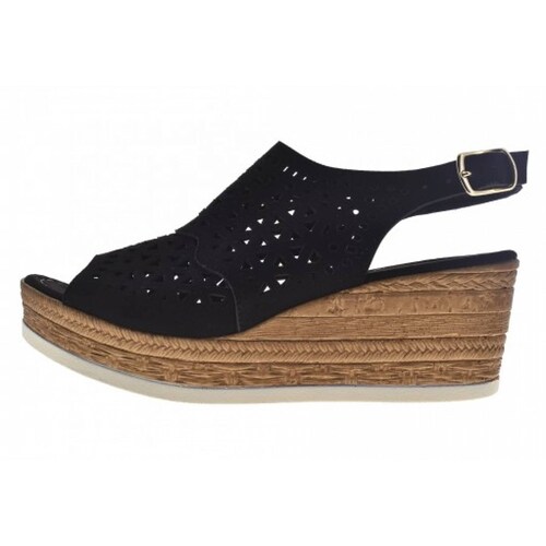 SANDALIA PLATAFORMA MELI ANA 1515 PRISCO NEGRO  22 27 DAMAS