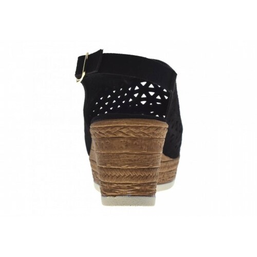 SANDALIA PLATAFORMA MELI ANA 1515 PRISCO NEGRO  22 27 DAMAS