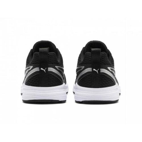 Tenis PUMA 370575 01 BLACK SILVER WHITE PURE JOGGER JR  22 25 NIÑOS