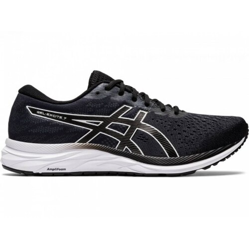 Tenis ASICS 10 11A657 001 BLACK WHITE GEL EXCITE 7  25 31 CABALLEROS