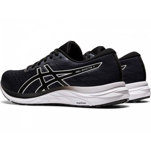 Tenis ASICS 10 11A657 001 BLACK WHITE GEL EXCITE 7  25 31 CABALLEROS
