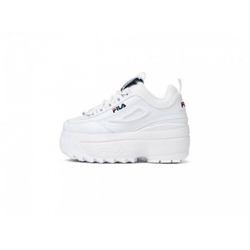 Tenis FILA 5FM 00704 125 WHITE NAVY RED DISRUPTOR II  22 27 DAMAS
