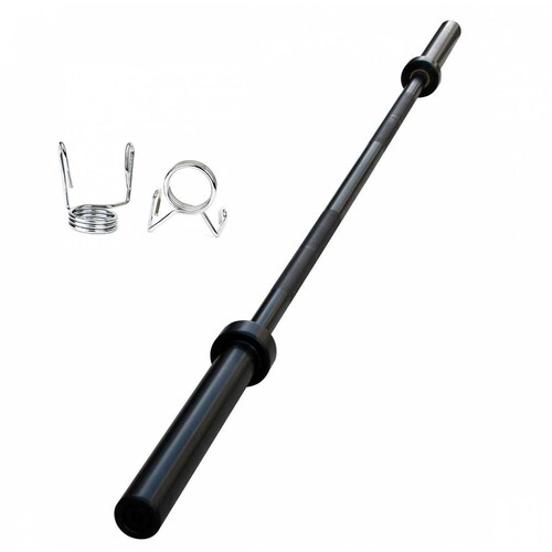Barra Olimpica Para Pesas Y Crossfit Resiste 1.200 Lbs Negro Unitalla