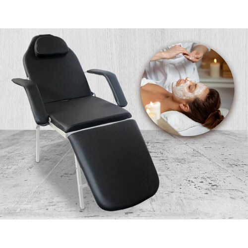 Silla Faciales Cama Camilla Sillon Spa Masaje Negro