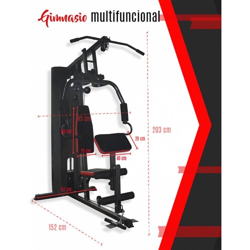 Aparato Ejercicio Gimnasio Multifuncional Pecho Espalda Brazo Abdomen Box 