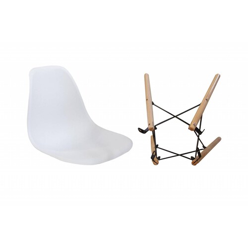Sillas Eames Silla Minimalista Moderna Paquete de 4 Blanco