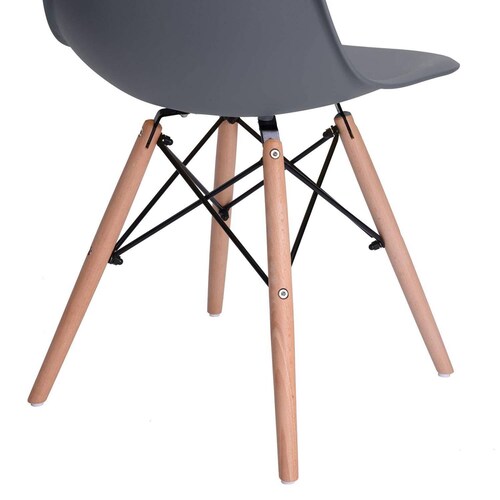 Sillas Eames Silla Minimalista Moderna Paquete de 4 Gris