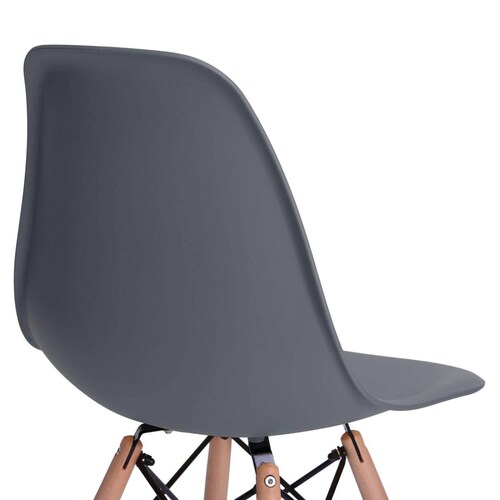 Sillas Eames Silla Minimalista Moderna Paquete de 4 Gris