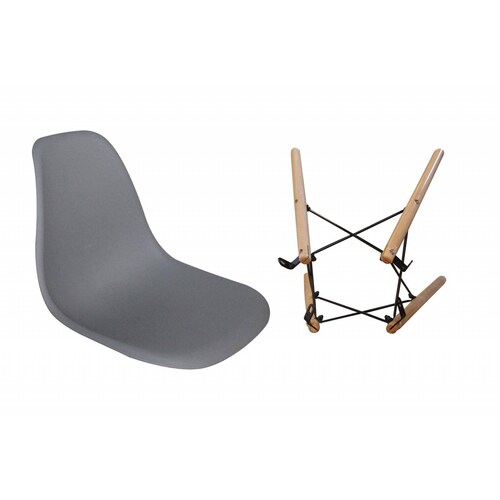 Sillas Eames Silla Minimalista Moderna Paquete de 4 Gris