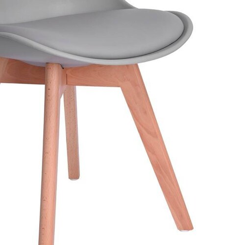 Silla Eames Hood Sillas Frankfurt Paquete de 4 Moderna Gris