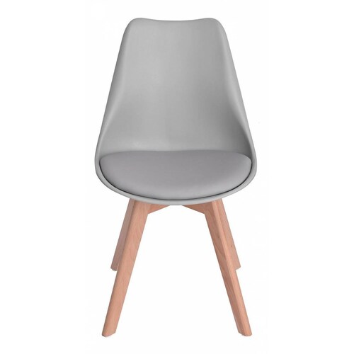 Silla Eames Hood Sillas Frankfurt Paquete de 4 Moderna Gris