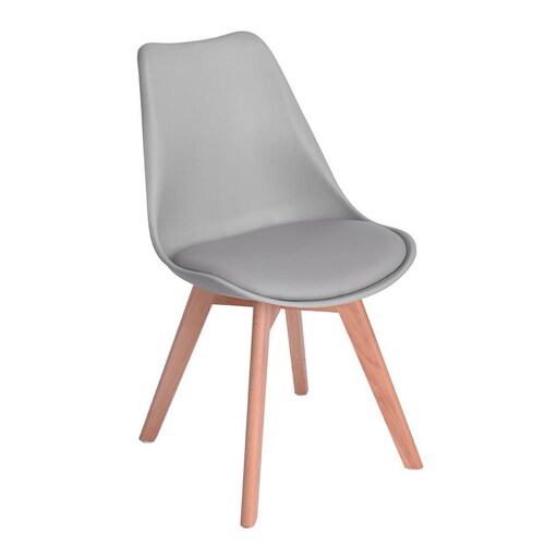 Silla Eames Hood Sillas Frankfurt Paquete de 4 Moderna Gris