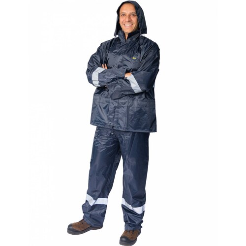 Impermeable para lluvia Senderismo Montaña Uso Rudo + Reflejantes Beckon