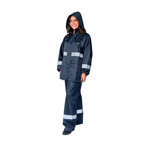 Impermeable para lluvia Senderismo Montaña Uso Rudo + Reflejantes Beckon