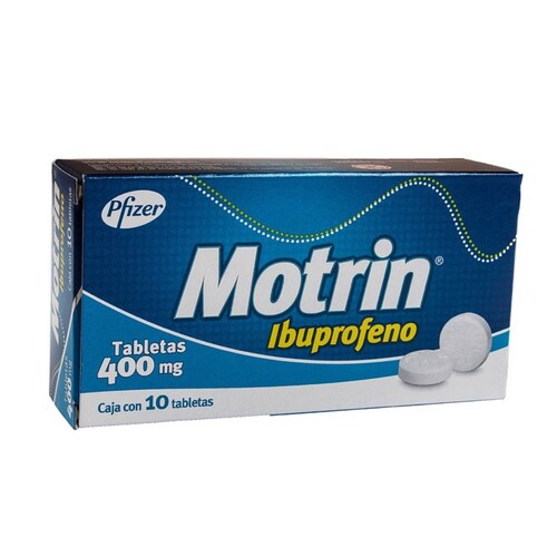 Motrin 400 Mg Caja 10 Tabletas