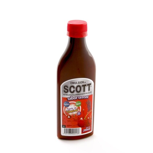 EMULSION DE SCOTT CEREZA 200 ML 1 FRASCO EMULSIÓN