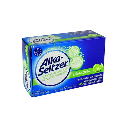 ALKA-SELTZER LIMA-LIMON 12 TABL