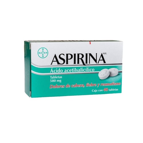 Aspirina  Tabletas 500 Mg 40