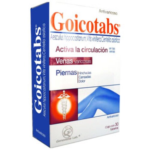 GOICOTABS GOICOTABS 30 TABLETAS. REDUCE VÁRICES