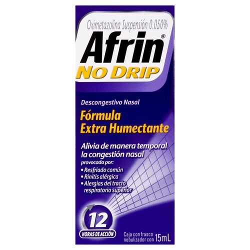 AFRIN NO DRIP EXTRA HUMECTANTE 50 MG 1 FRASCO SPRAY 15 ML