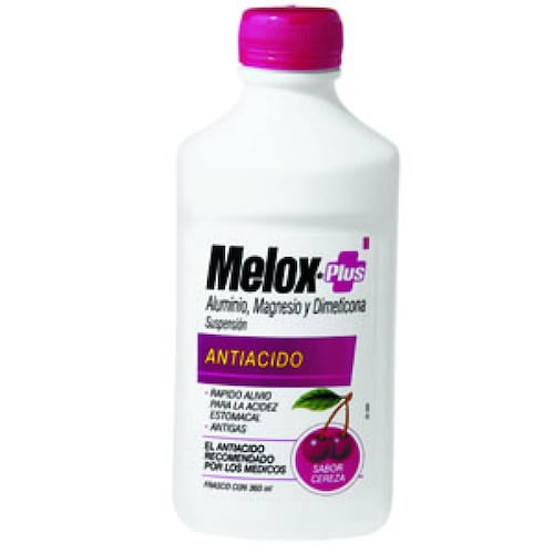 MELOX PLUS CEREZA 200 MG 1 FRASCO SUSPENSION 360 ML