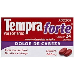 TEMPRA FORTE 650 MG CAJA 24 TABLETAS