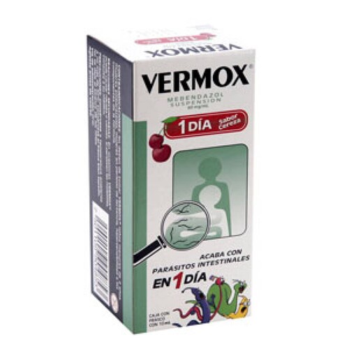 VERMOX 1 DIA 600 MG 1 FRASCO SUSPENSION 10 ML
