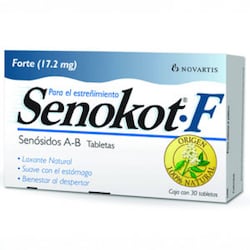 SENOKOT-F 17.2 MG CAJA 30 TABLETAS