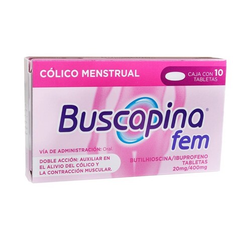 BUSCAPINA FEM 20/400MG TAB C10