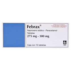 FEBRAX 275/300 MG CAJA 15 TABLETAS