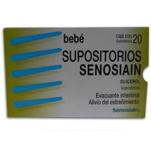 SENOSIAIN BEBE 1478 MG CAJA 20 SUPOSITORIO