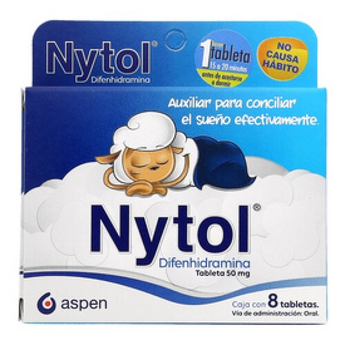 NYTOL- AUXILIAR PARA CONCILIAR EL SUEÑO 8 TABLETAS
