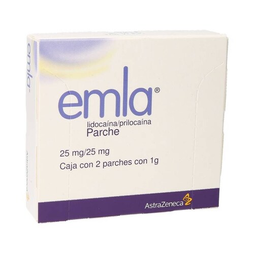 EMLA 25/25MG CAJA CON 2 PARCHES