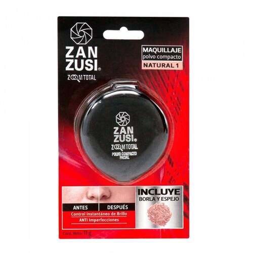 Zanzusi Zoom Total Polvo Compacto Natural 11 G
