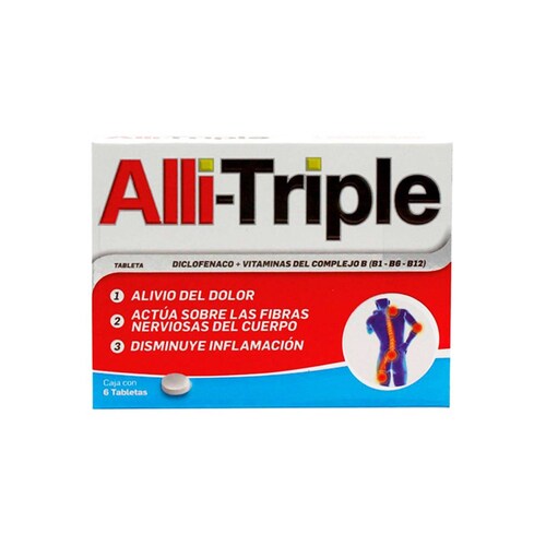 Alli Triple Con 6 Tabletas