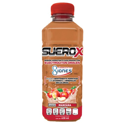 Suerox Bebida Hidratante Manzana 630 Ml. Electrolitos
